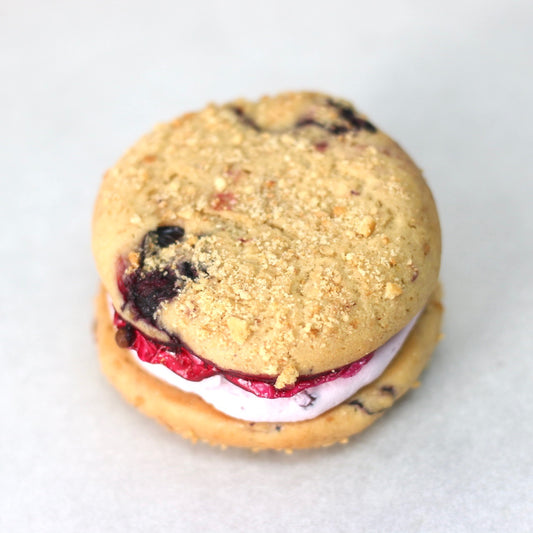 Blueberry Yogurt Cookie Sandwiches